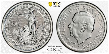 2025 £2 Britannia Ag S.S. Tilawa Privy MS67
