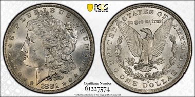 1881-O $1 MS64