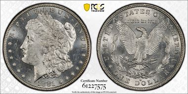 1881-O $1 MS64