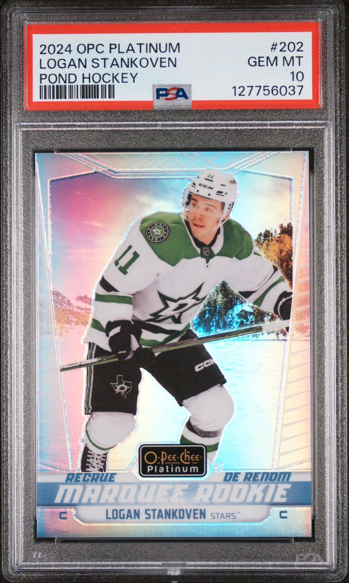 2024 Upper Deck UPPER DECK O-PEE-CHEE PLATINUM POND HOCKEY #202 Logan Stankoven front