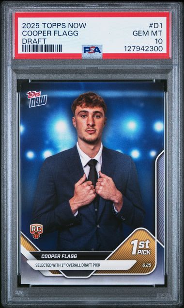 2025 Topps TOPPS NOW DRAFT Blue #D1 Cooper Flagg front