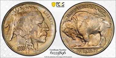 1938-D/S 5C Buffalo MS65