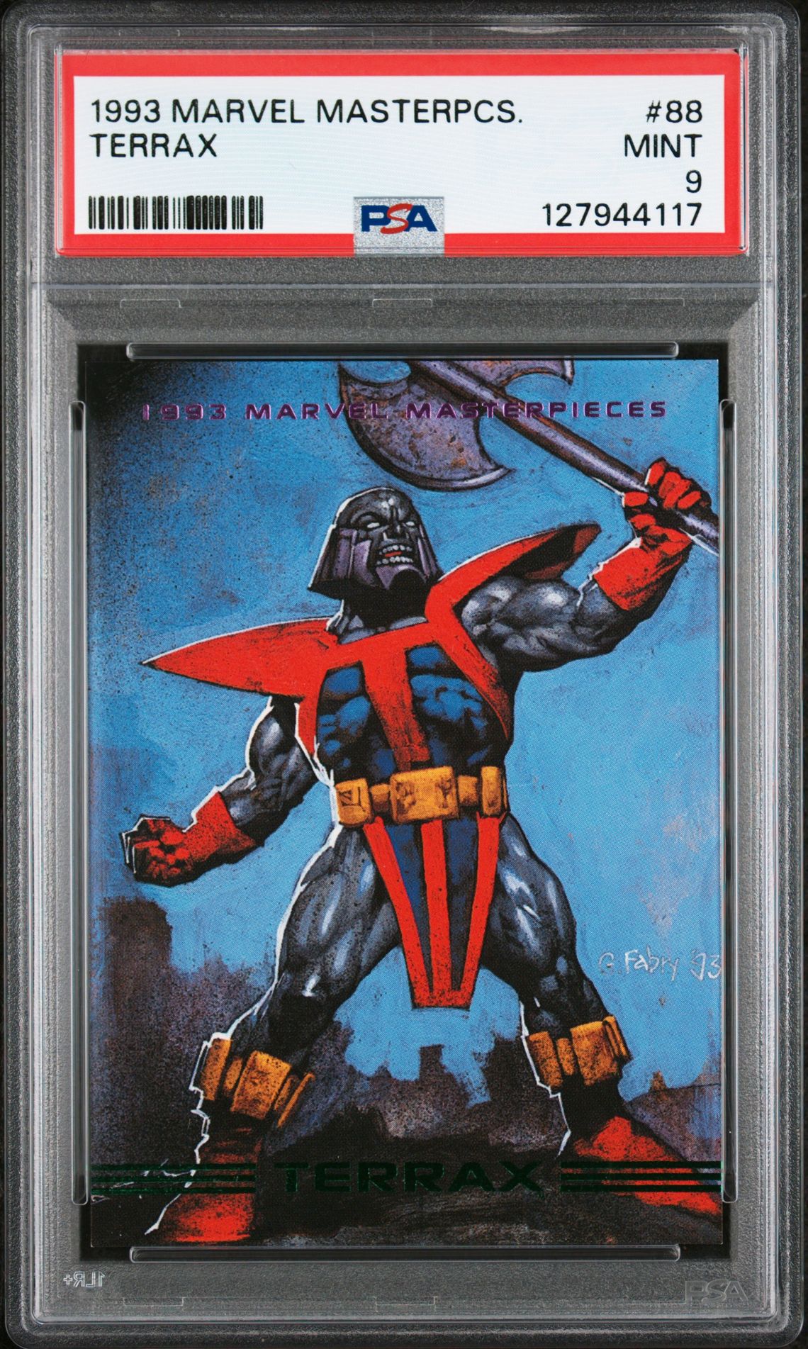 1993 Fleer MARVEL MASTERPIECES #88 Terrax front