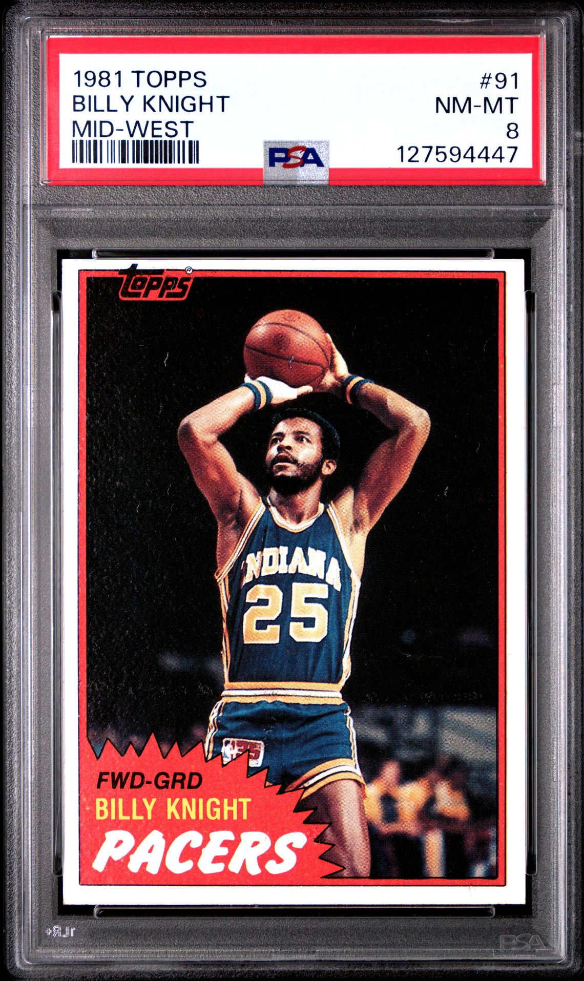 1981 Topps Billy Knight #91 (Mid-West) Nm-Mt 8 front