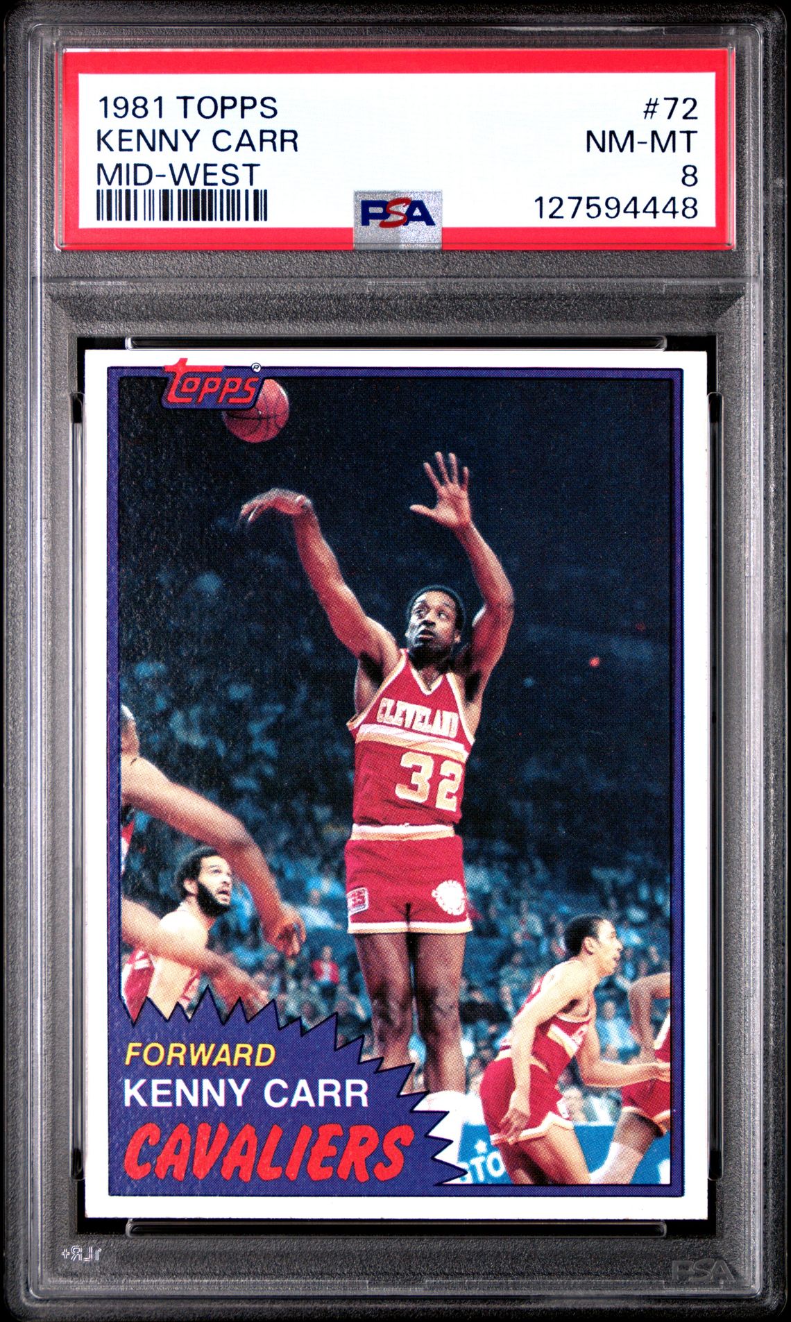 1981 Topps Kenny Carr #72 (Mid-West) Nm-Mt 8 front