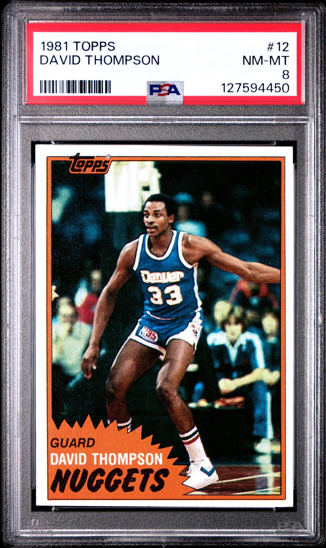 1981 Topps David Thompson #12 Nm-Mt 8 front