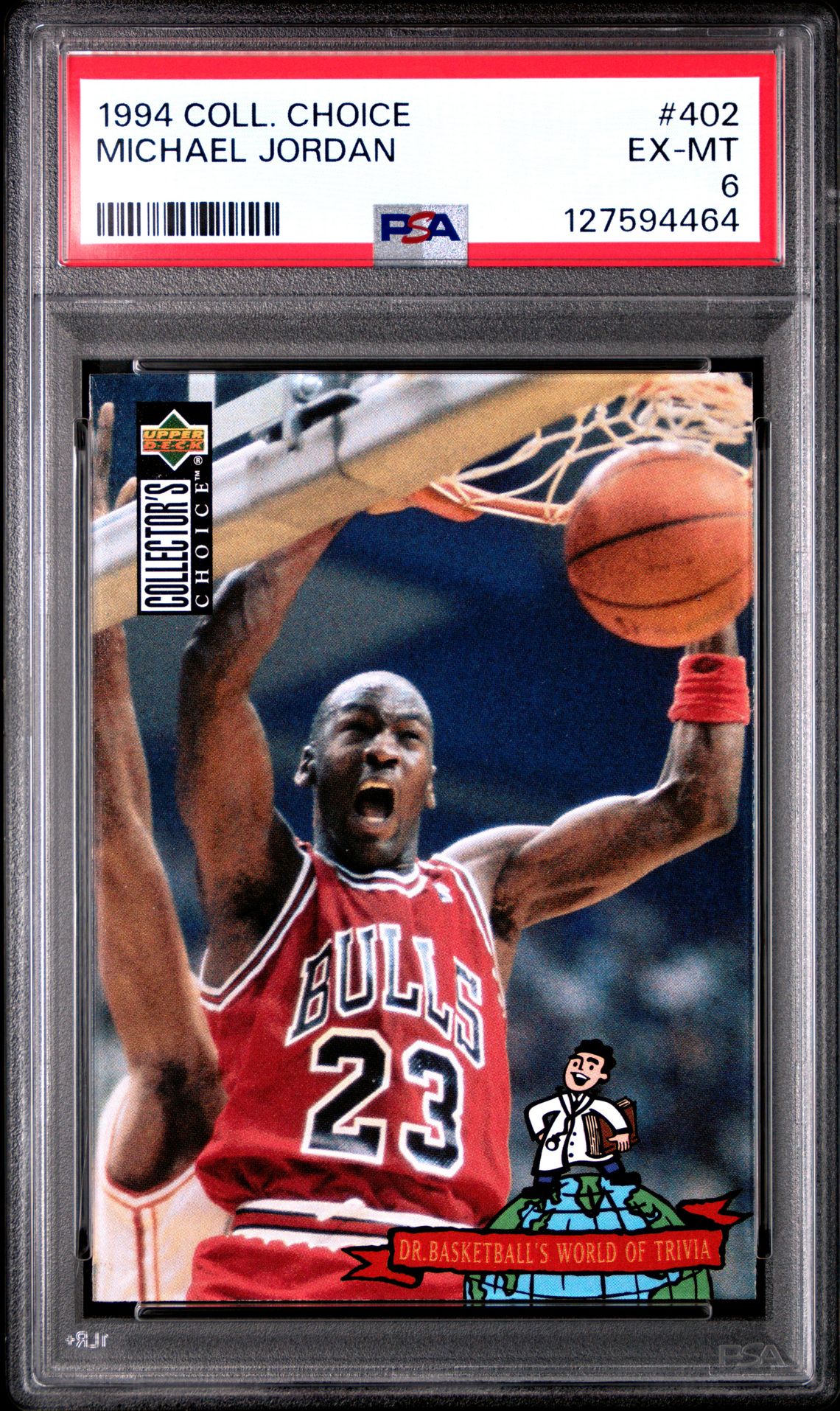 1994 Collector's Choice Michael Jordan #402 Ex-Mt 6 front
