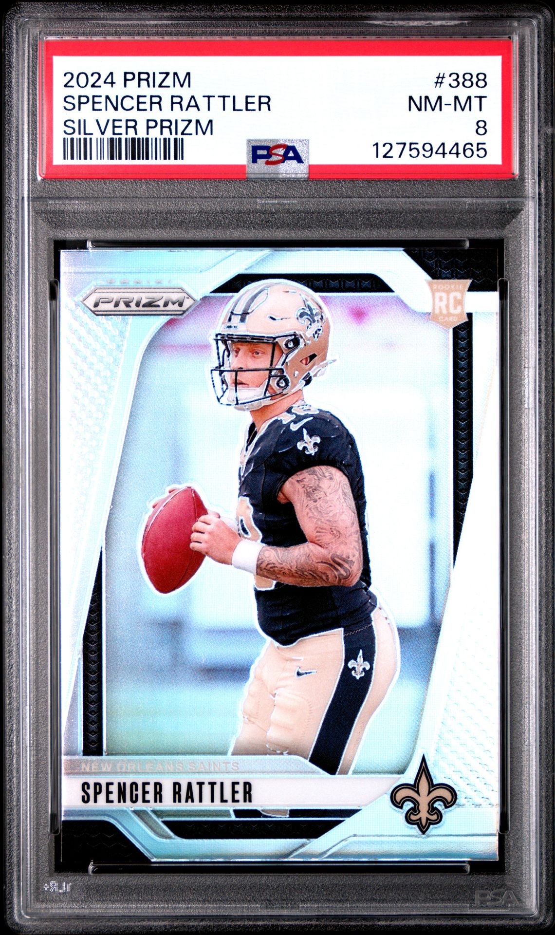 2024 Panini Prizm Spencer Rattler #388 (Silver Prizm) Nm-Mt 8 front