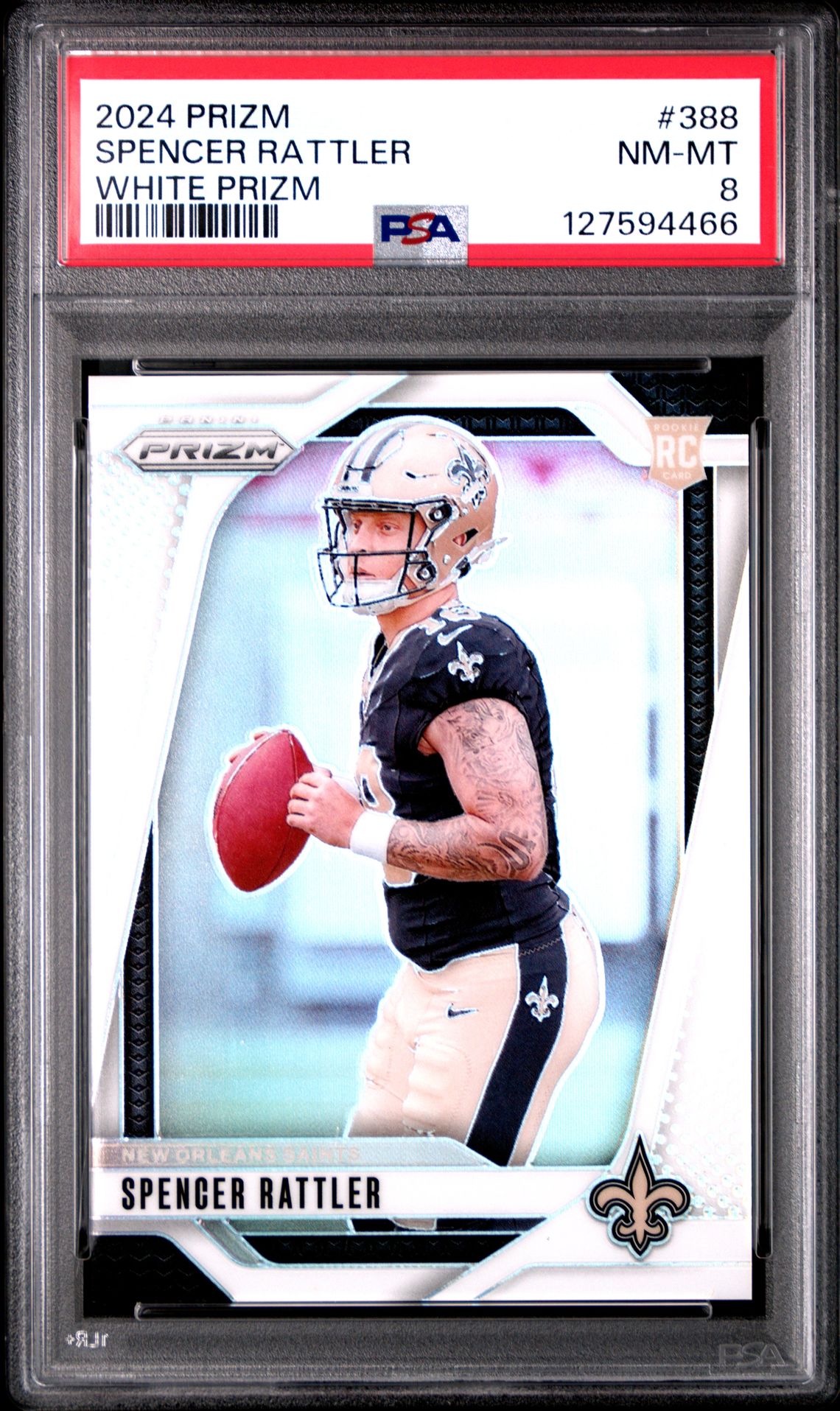 2024 Panini Prizm Spencer Rattler #388 (White Prizm) Nm-Mt 8 front