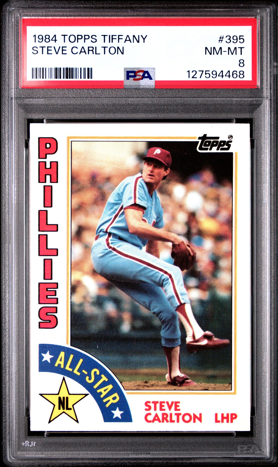 1984 Topps Tiffany Steve Carlton #395 Nm-Mt 8 front