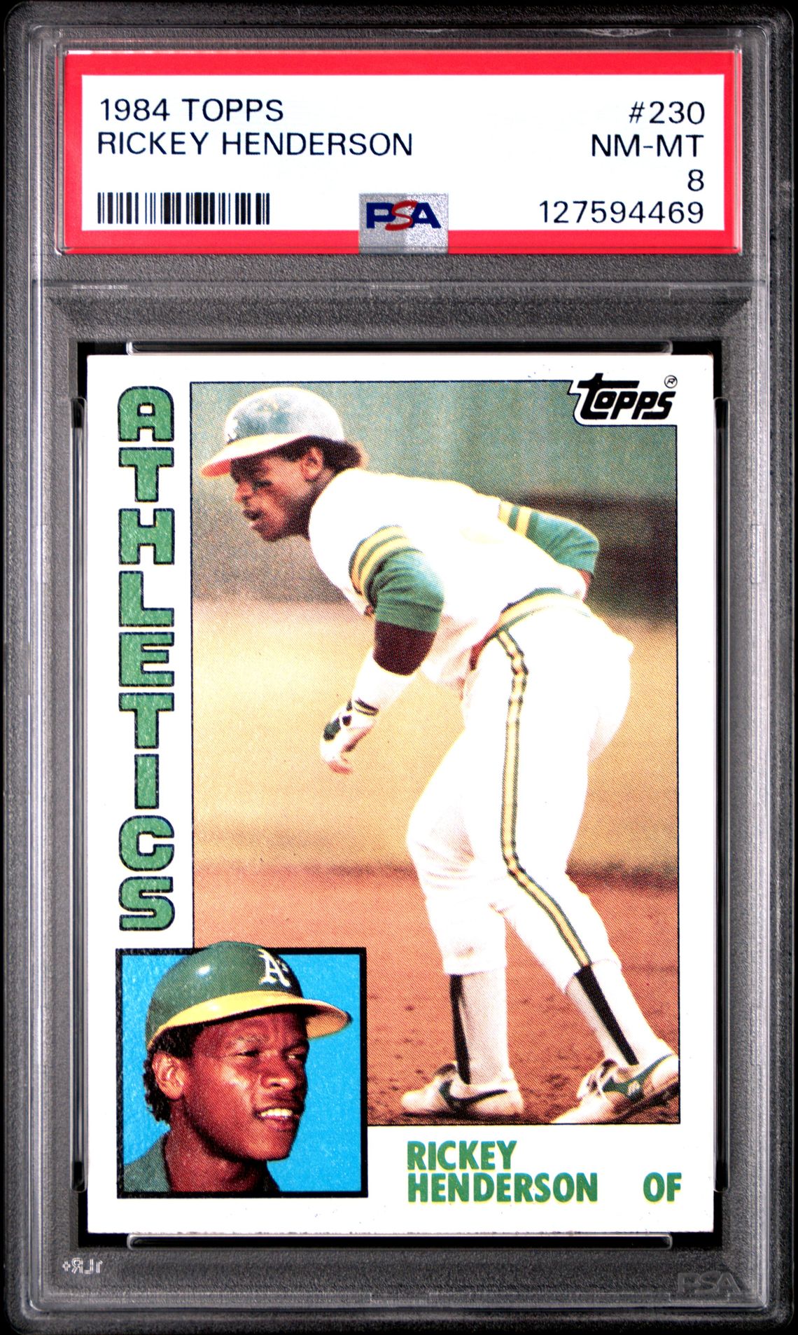 1984 Topps Rickey Henderson #230 Nm-Mt 8 front