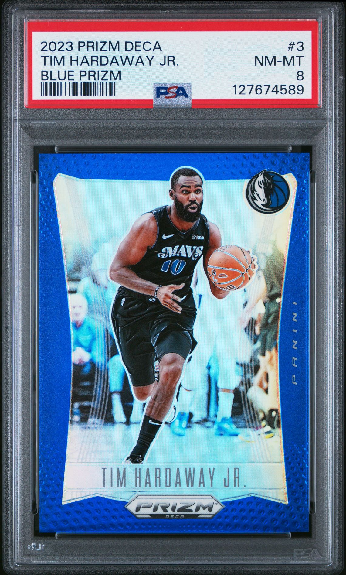 2023 Panini Prizm Deca Tim Hardaway Jr. #3 (Blue Prizm) Nm-Mt 8 front
