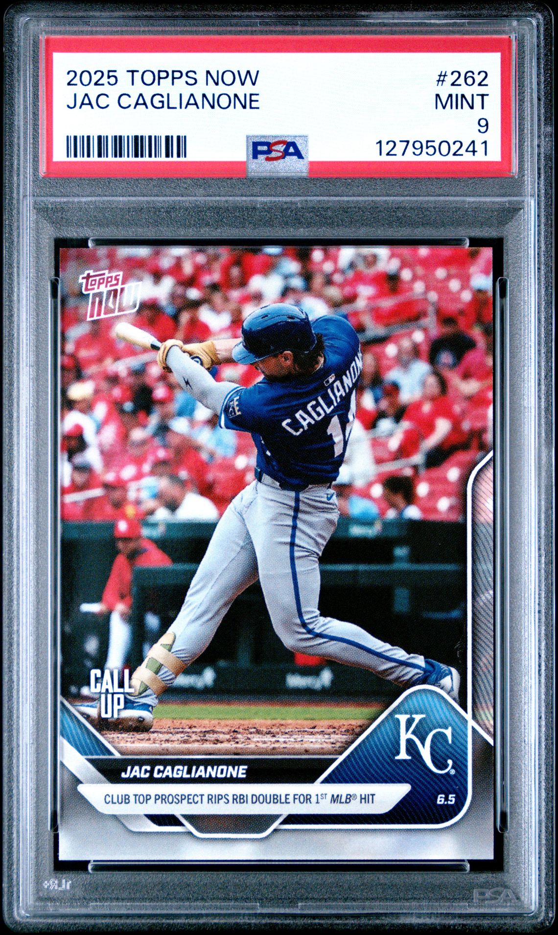 2025 Topps Now Jac Caglianone #262 Mint 9 front