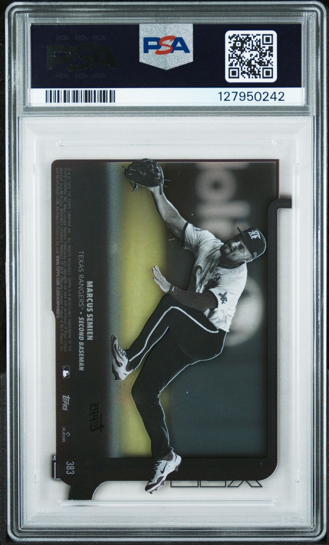 2025 Topps Marcus Semien #383 (Clear) Nm-Mt 8 back