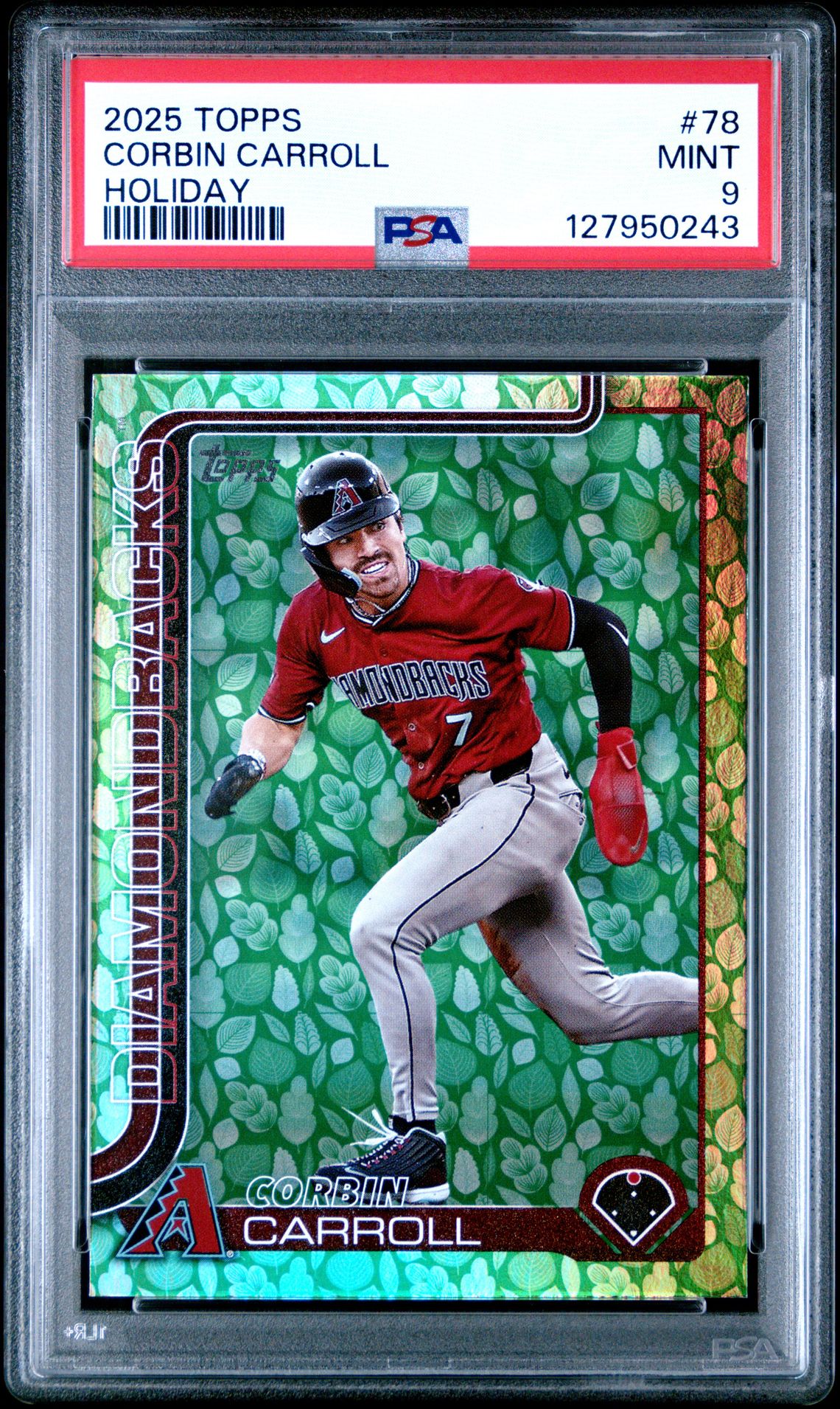 2025 Topps Corbin Carroll #78 (Holiday) Mint 9 front