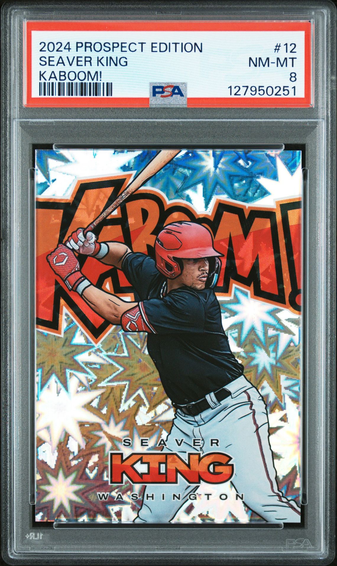 2024 Panini Prospect Edition Kaboom! Seaver King #12 Nm-Mt 8 front