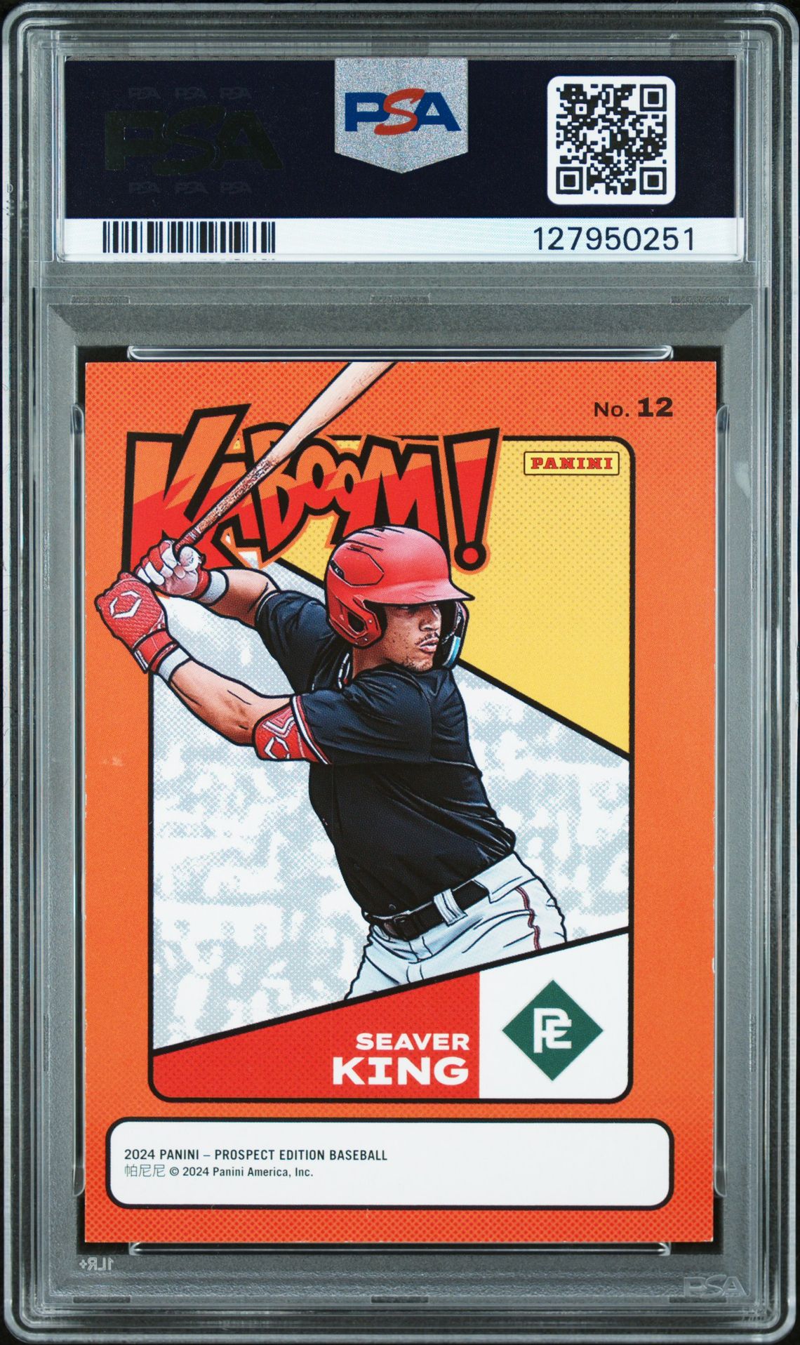 2024 Panini Prospect Edition Kaboom! Seaver King #12 Nm-Mt 8 back