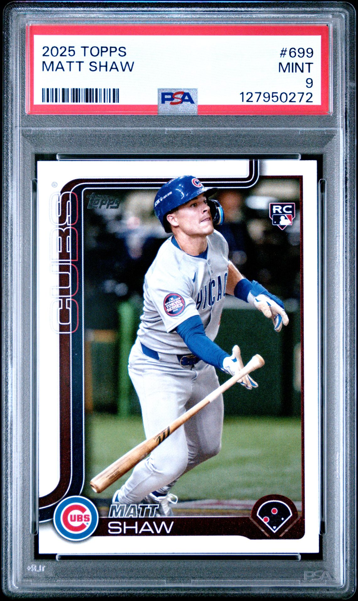 2025 Topps Matt Shaw #699 (Sp) Mint 9 front