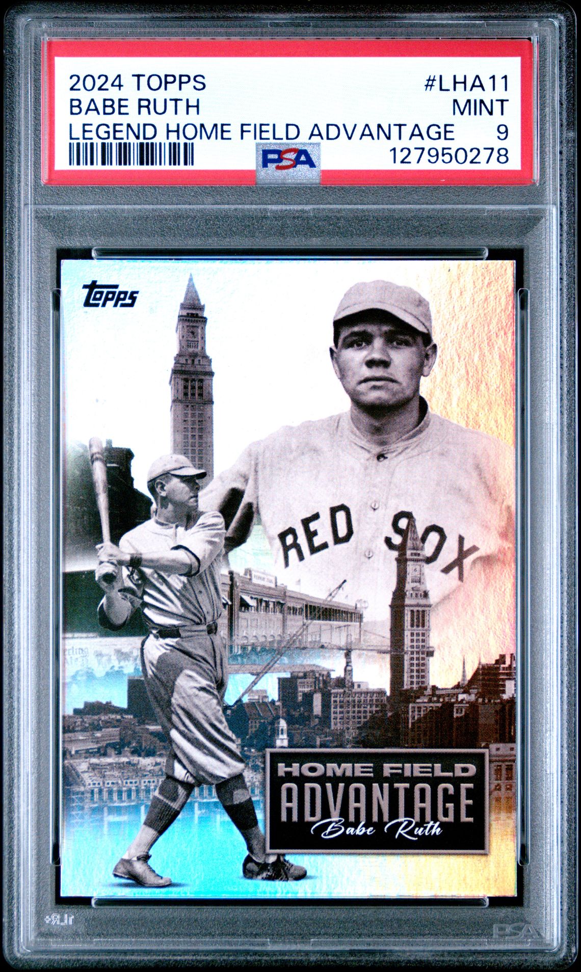 2024 Topps Legendary Home Field Advantage Babe Ruth #Lha11 (Legend Home Field Advantage) Mint 9 front