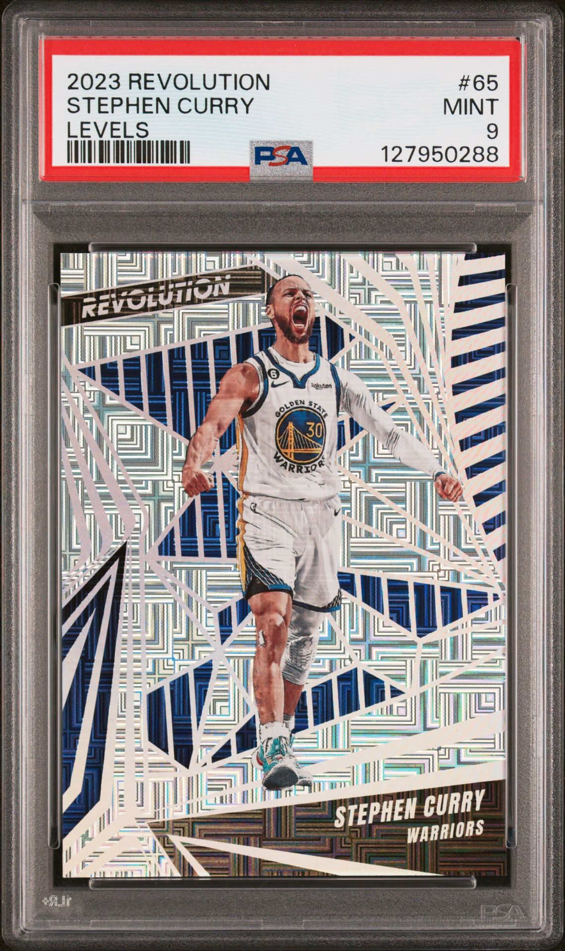 2023 Panini Revolution Stephen Curry #65 (Levels) Mint 9 front