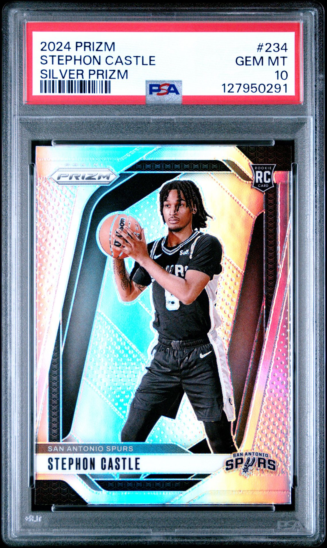2024 Panini Prizm Stephon Castle #234 (Silver Prizm) Gem Mt 10 front