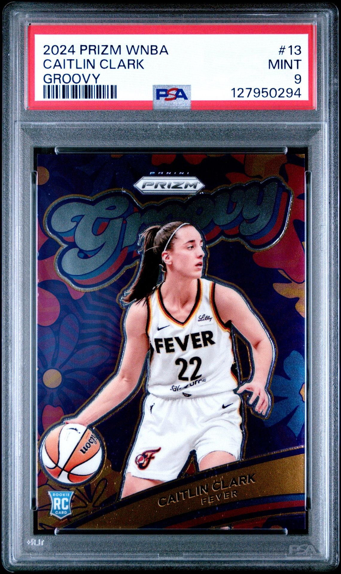 2024 Panini Prizm Wnba Groovy Caitlin Clark #13 Mint 9 front