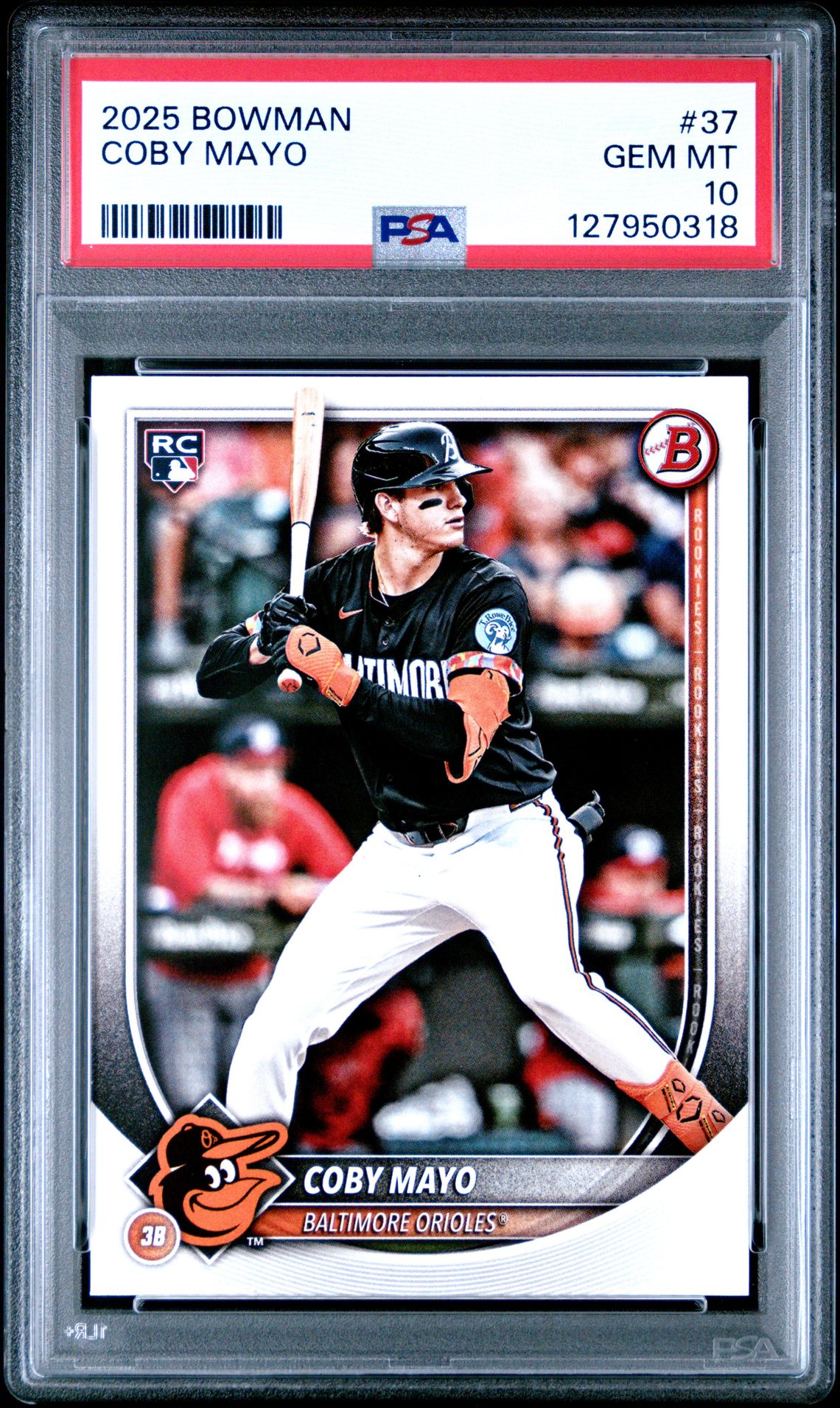 2025 Bowman Coby Mayo #37 Gem Mt 10 front