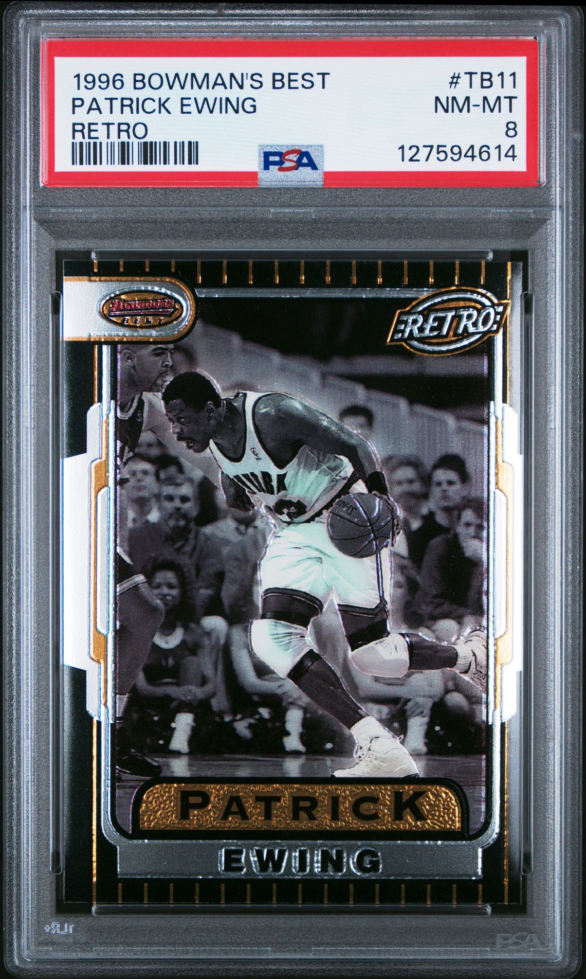 1996 Bowman's Best Retro Patrick Ewing #Tb11 (Retro) Nm-Mt 8 front