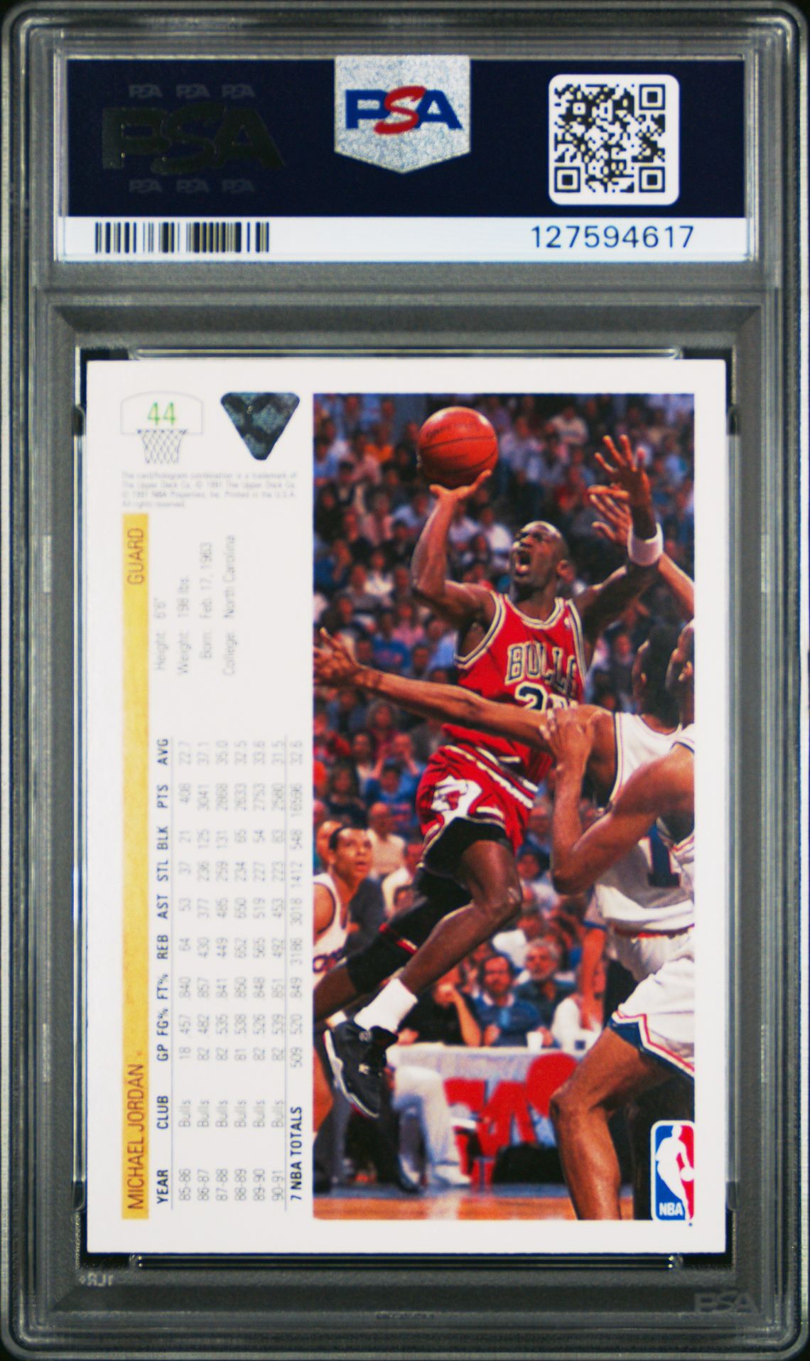 1991 Upper Deck Michael Jordan #44 Nm-Mt 8 back
