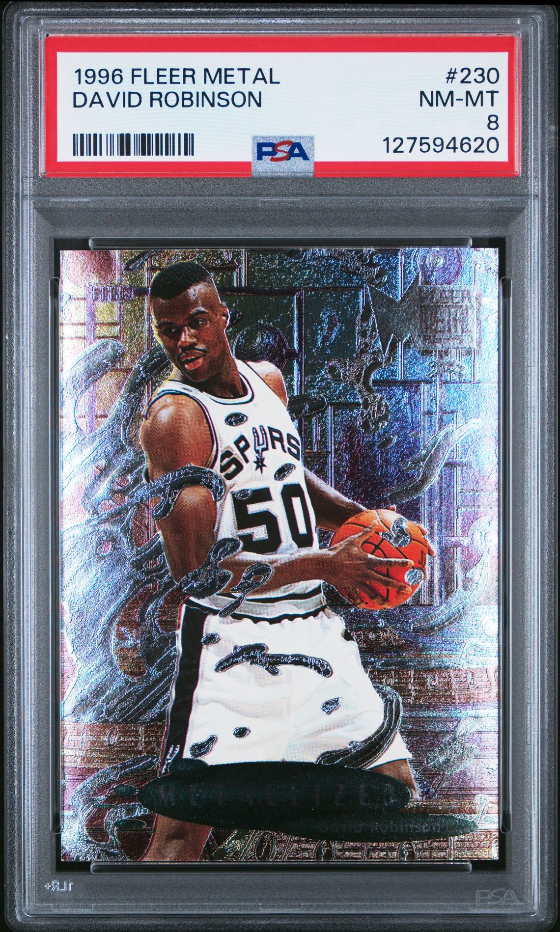 1996 Metal David Robinson #230 Nm-Mt 8 front