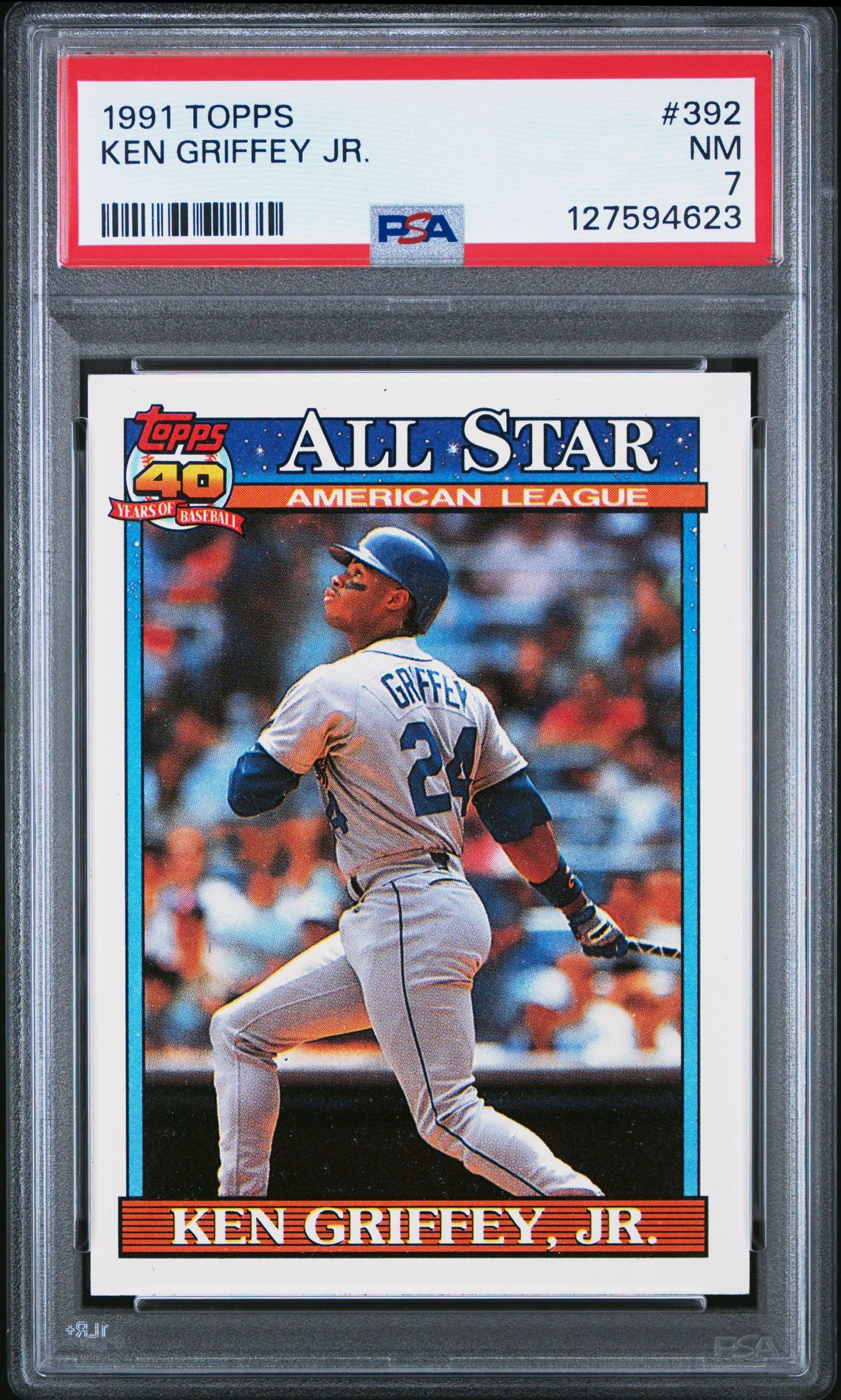 1991 Topps Ken Griffey Jr. #392 Nm 7 front