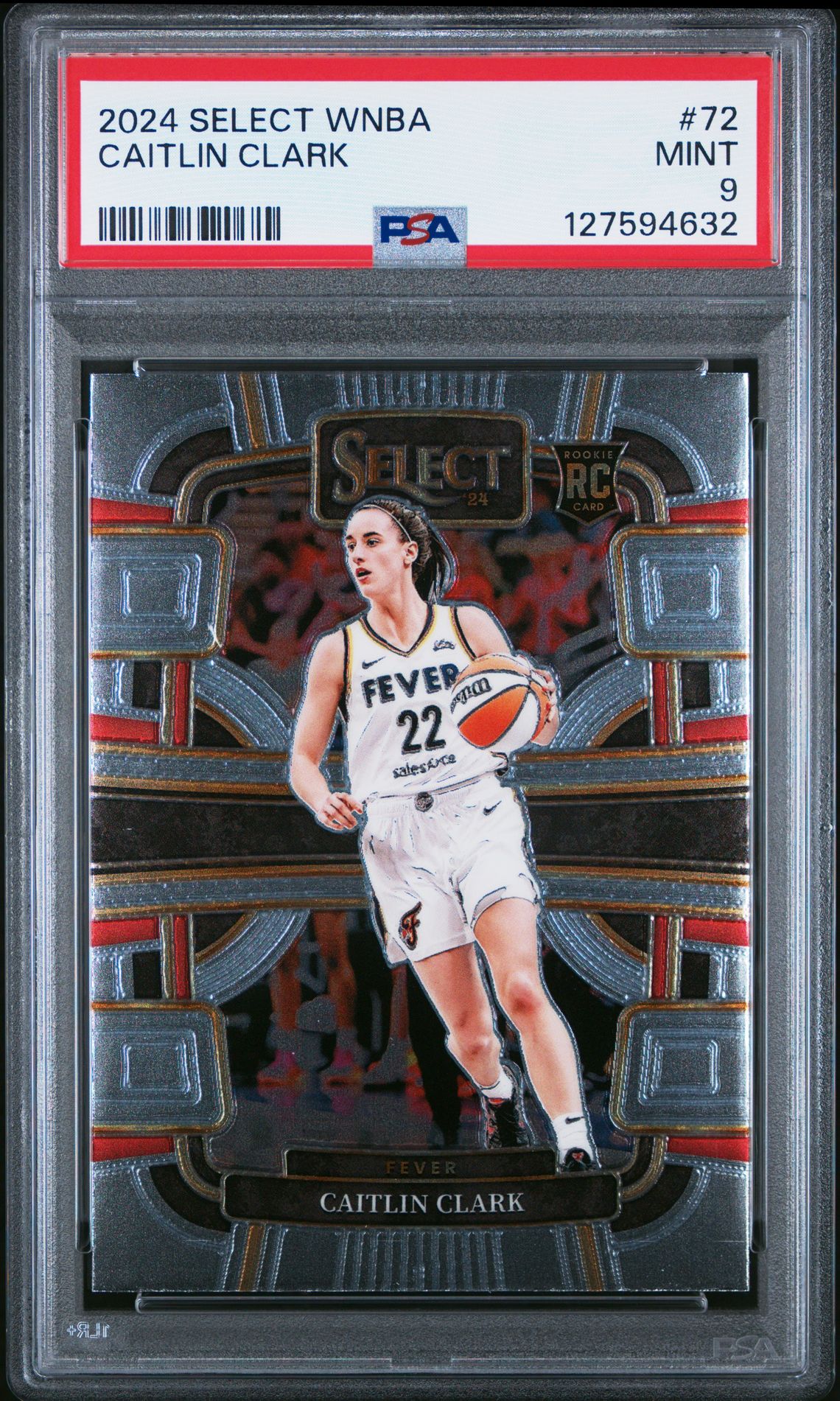 2024 Panini Select Wnba Caitlin Clark #72 Mint 9 front