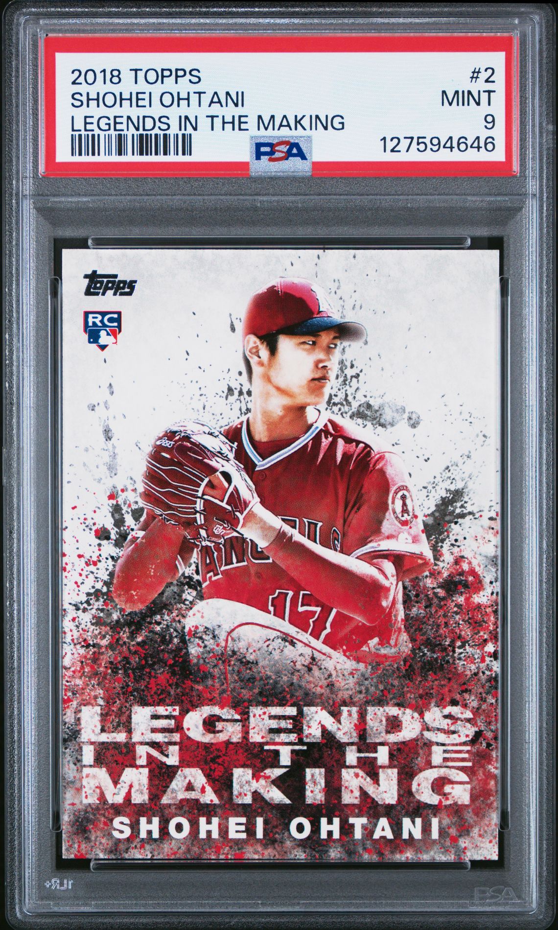 2018 Topps Legends In The Making Shohei Ohtani #2 (Legends In The Making) Mint 9 front