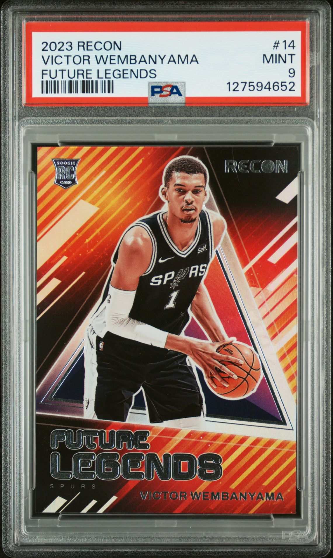 2023 Panini Recon Future Legends Victor Wembanyama #14 Mint 9 front