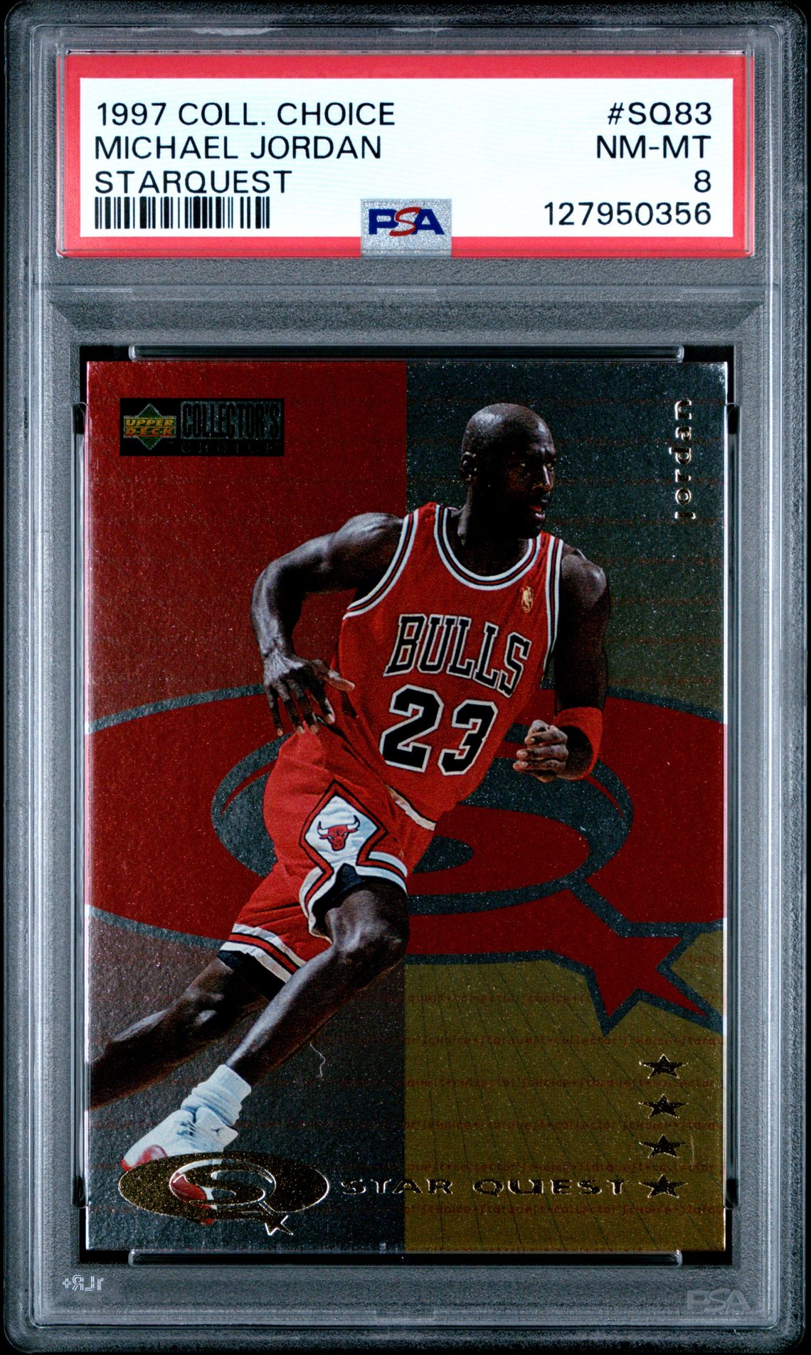 1997 Collector's Choice Starquest Michael Jordan #Sq83 (Starquest) Nm-Mt 8 front