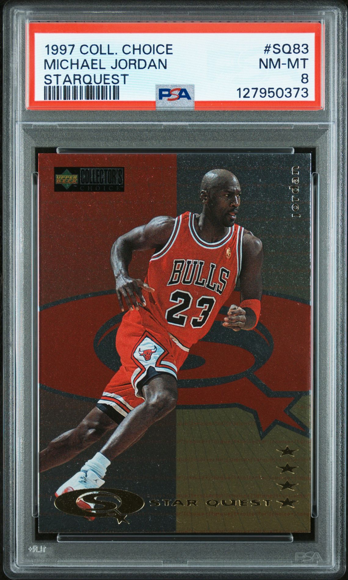 1997 Collector's Choice Starquest Michael Jordan #Sq83 (Starquest) Nm-Mt 8 front