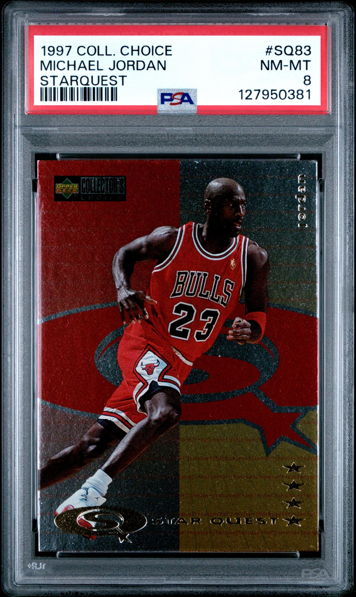 1997 Collector's Choice Starquest Michael Jordan #Sq83 (Starquest) Nm-Mt 8 front