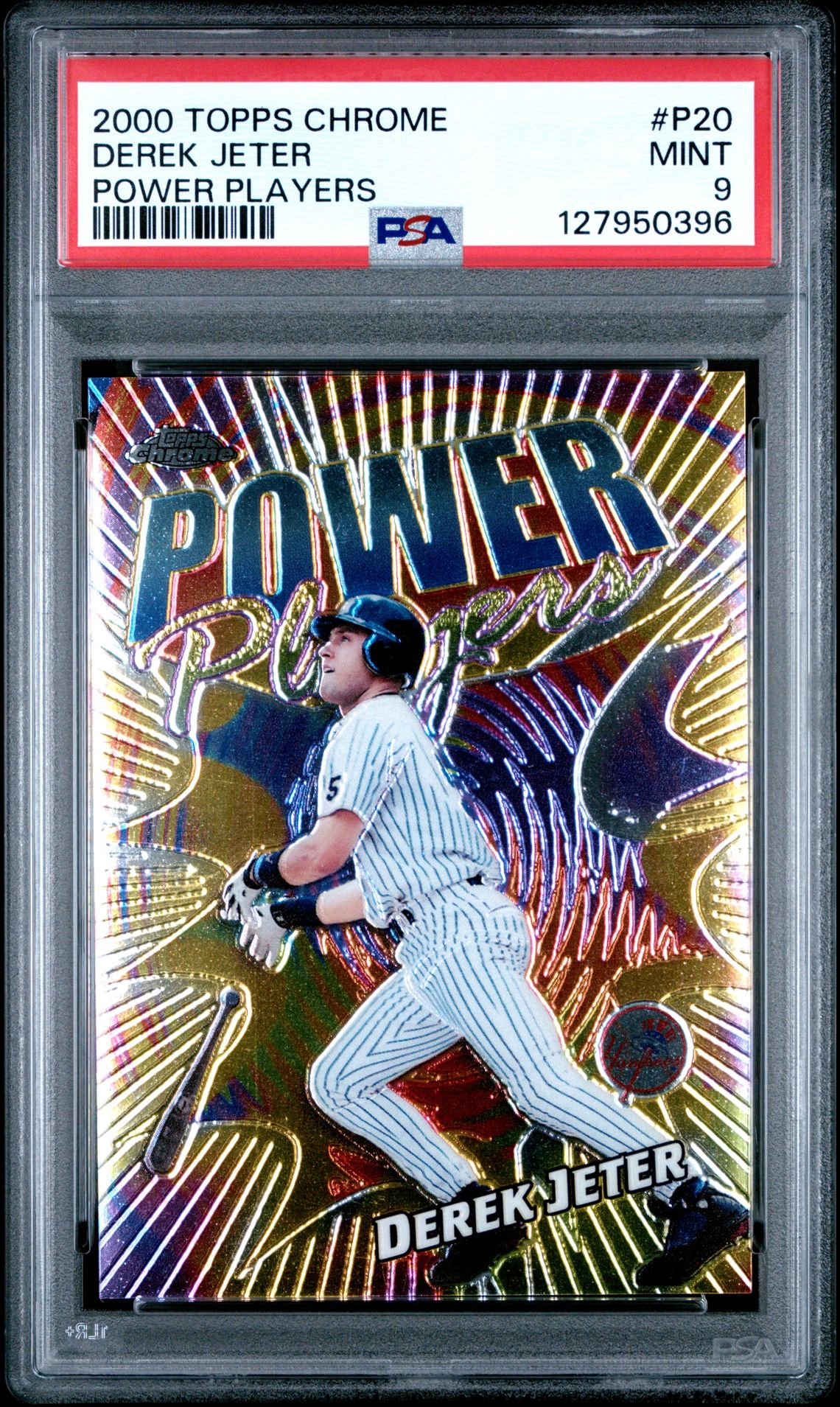 2000 Topps Chrome Power Players Derek Jeter #P20 (Power Players) Mint 9 front