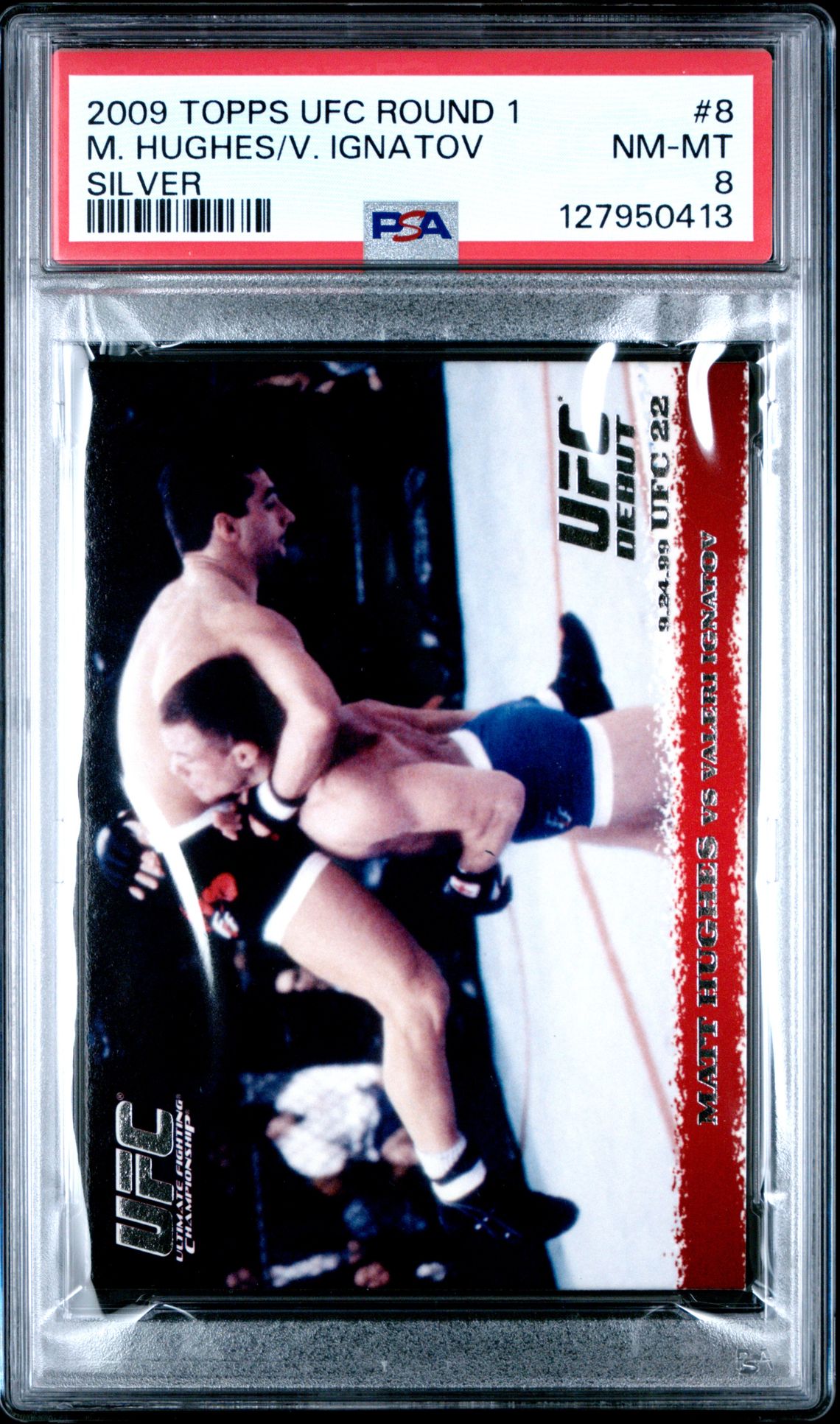 2009 Topps Ufc Round 1 M. Hughes/V. Ignatov #8 (Silver) Nm-Mt 8 front