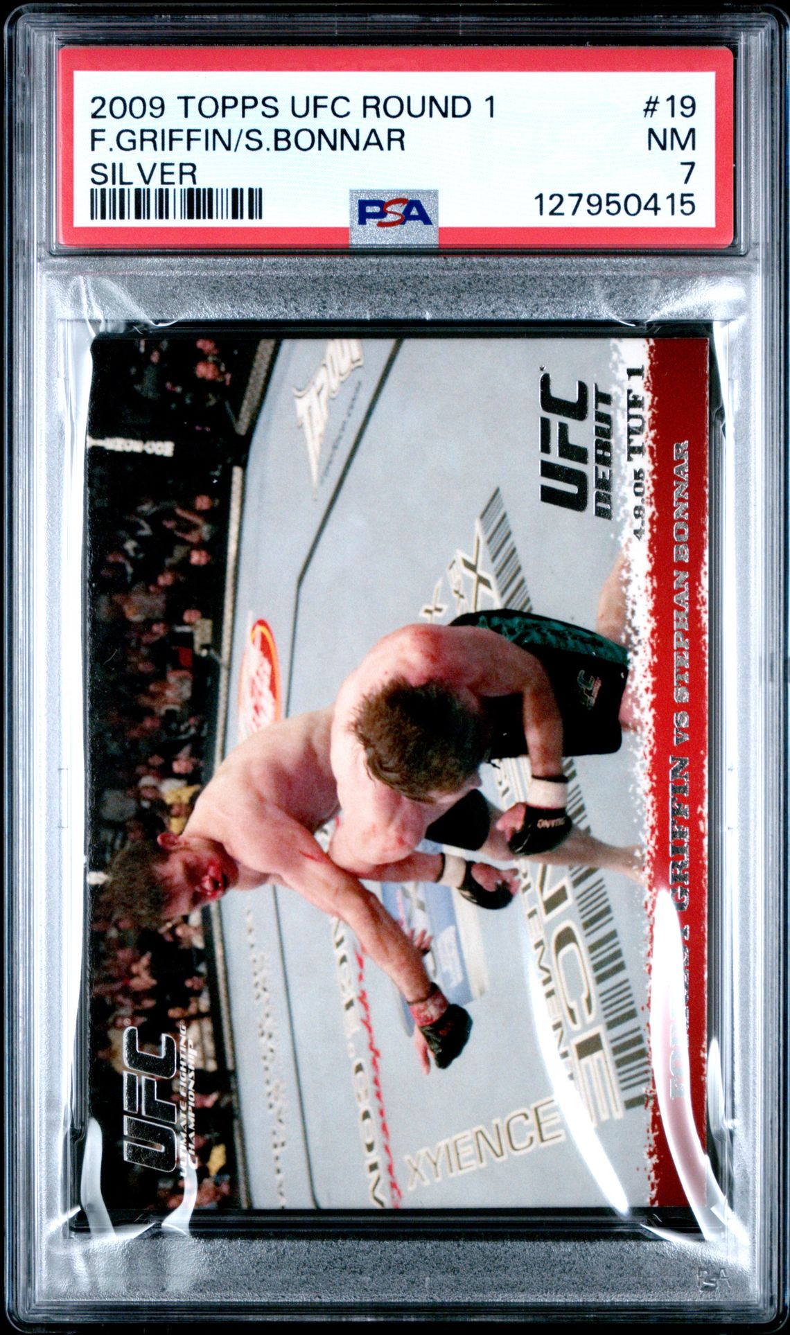2009 Topps Ufc Round 1 F.griffin/S.bonnar #19 (Silver) Nm 7 front