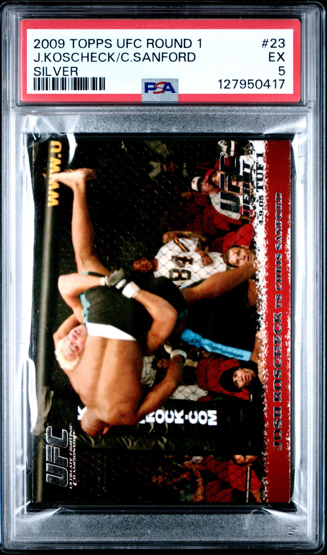 2009 Topps Ufc Round 1 J.koscheck/C.sanford #23 (Silver) Ex 5 front