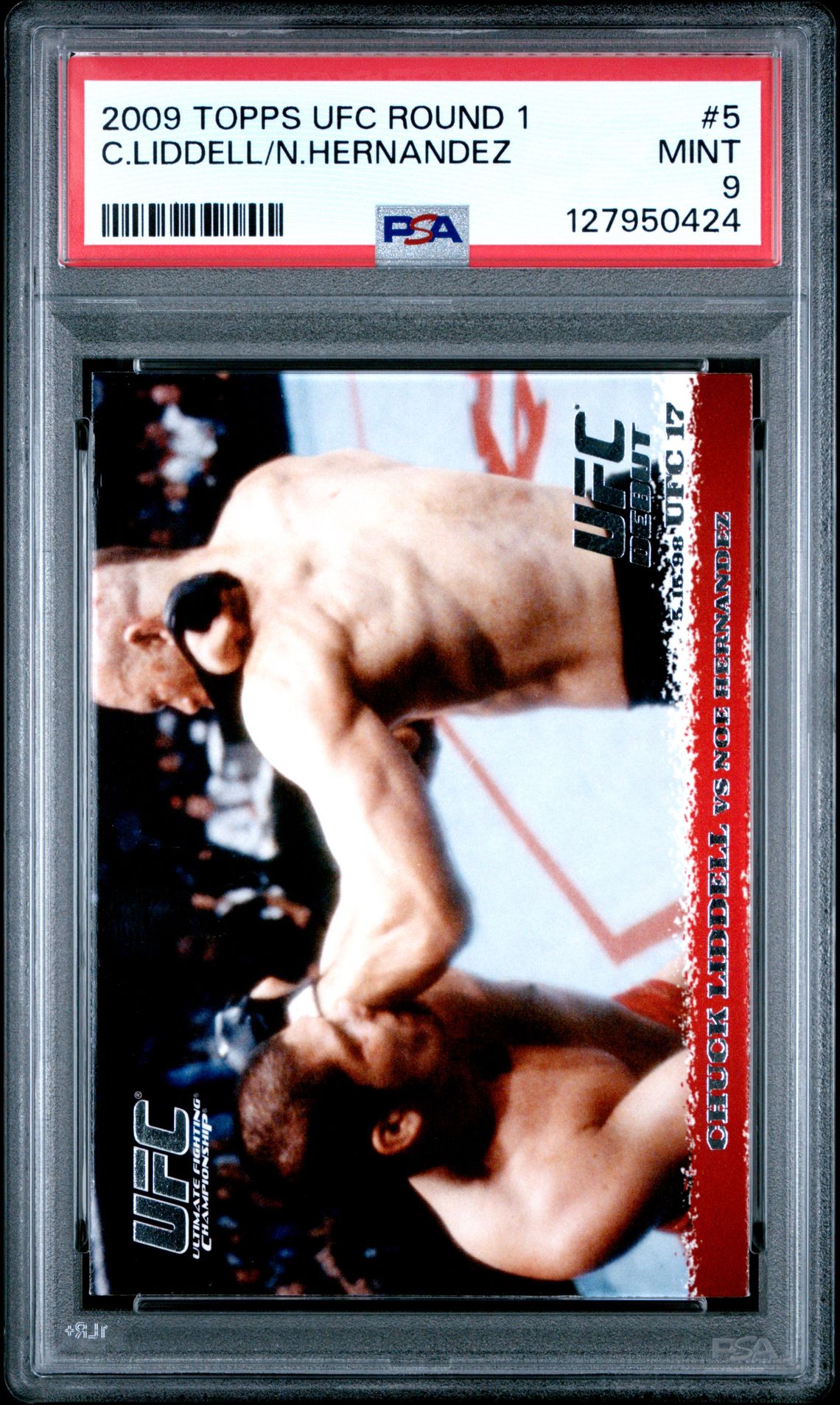 2009 Topps Ufc Round 1 C.liddell/N.hernandez #5 Mint 9 front