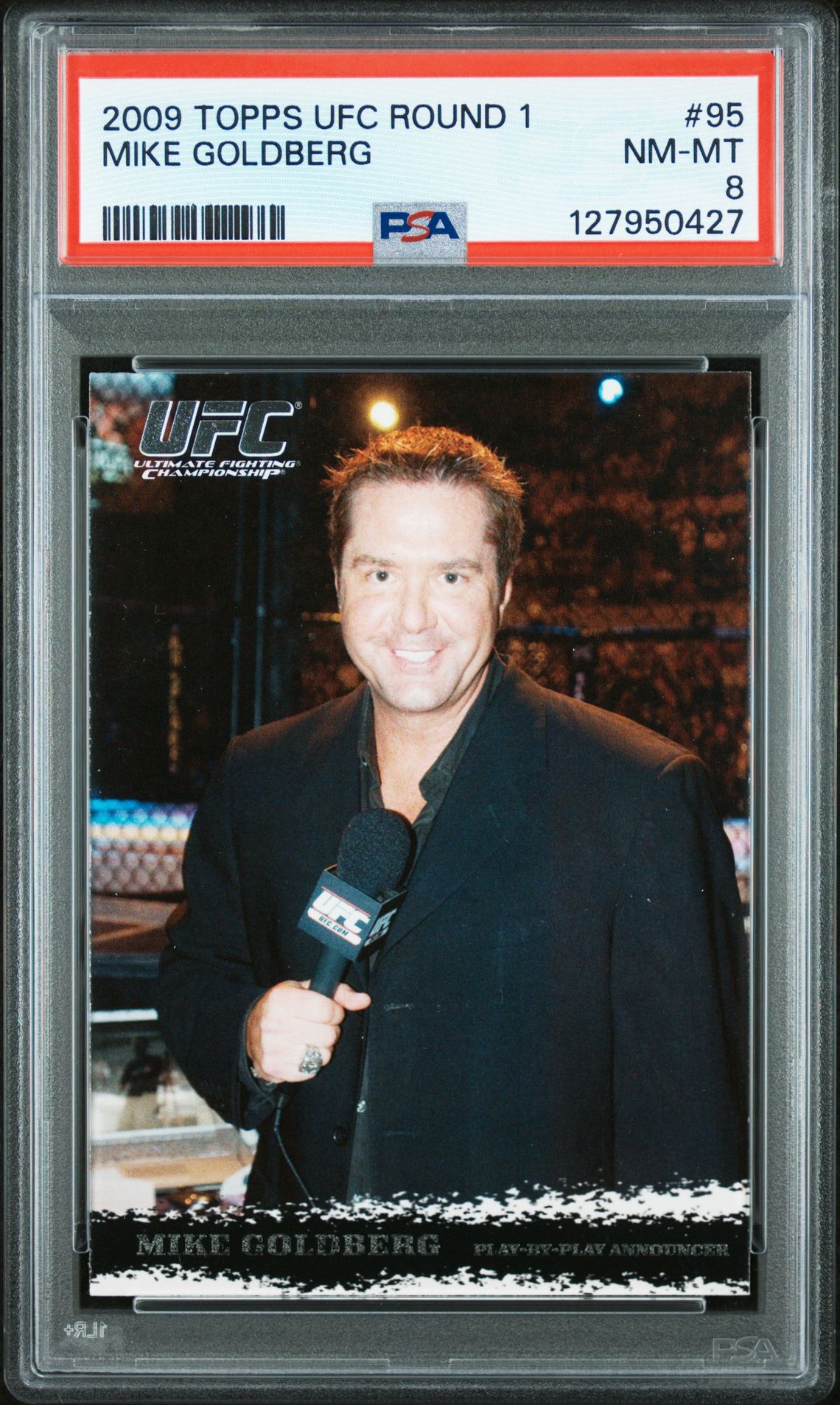 2009 Topps Ufc Round 1 Mike Goldberg #95 Nm-Mt 8 front