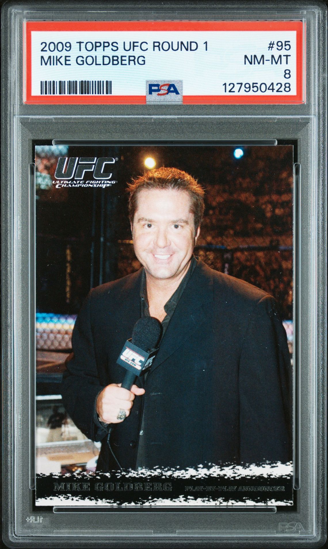 2009 Topps Ufc Round 1 Mike Goldberg #95 Nm-Mt 8 front