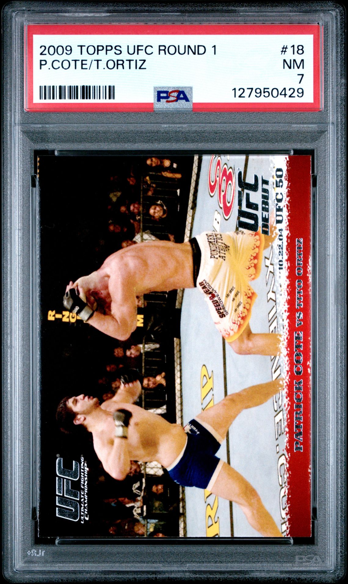 2009 Topps Ufc Round 1 P.cote/T.ortiz #18 Nm 7 front