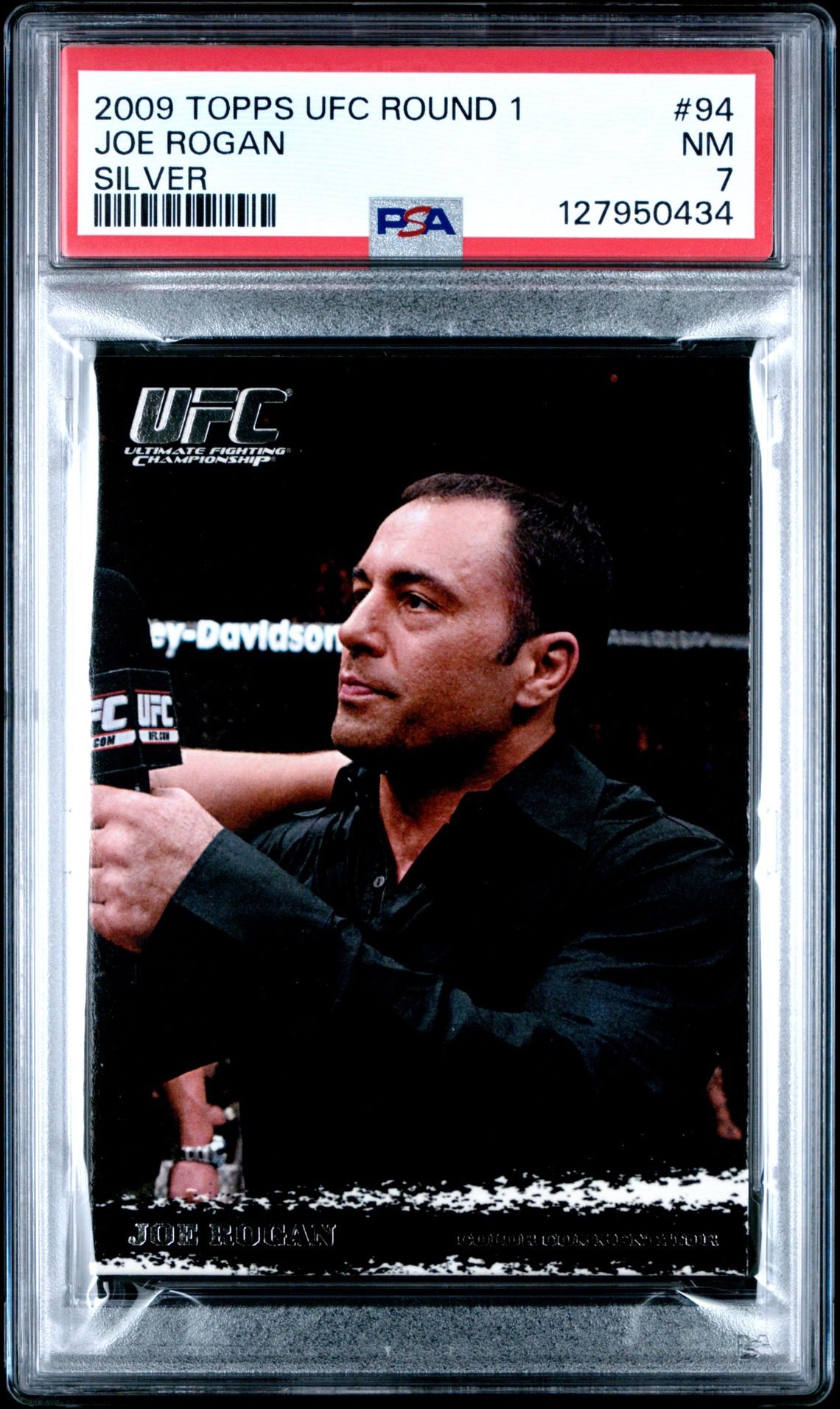 2009 Topps Ufc Round 1 Joe Rogan #94 (Silver) Nm 7 front