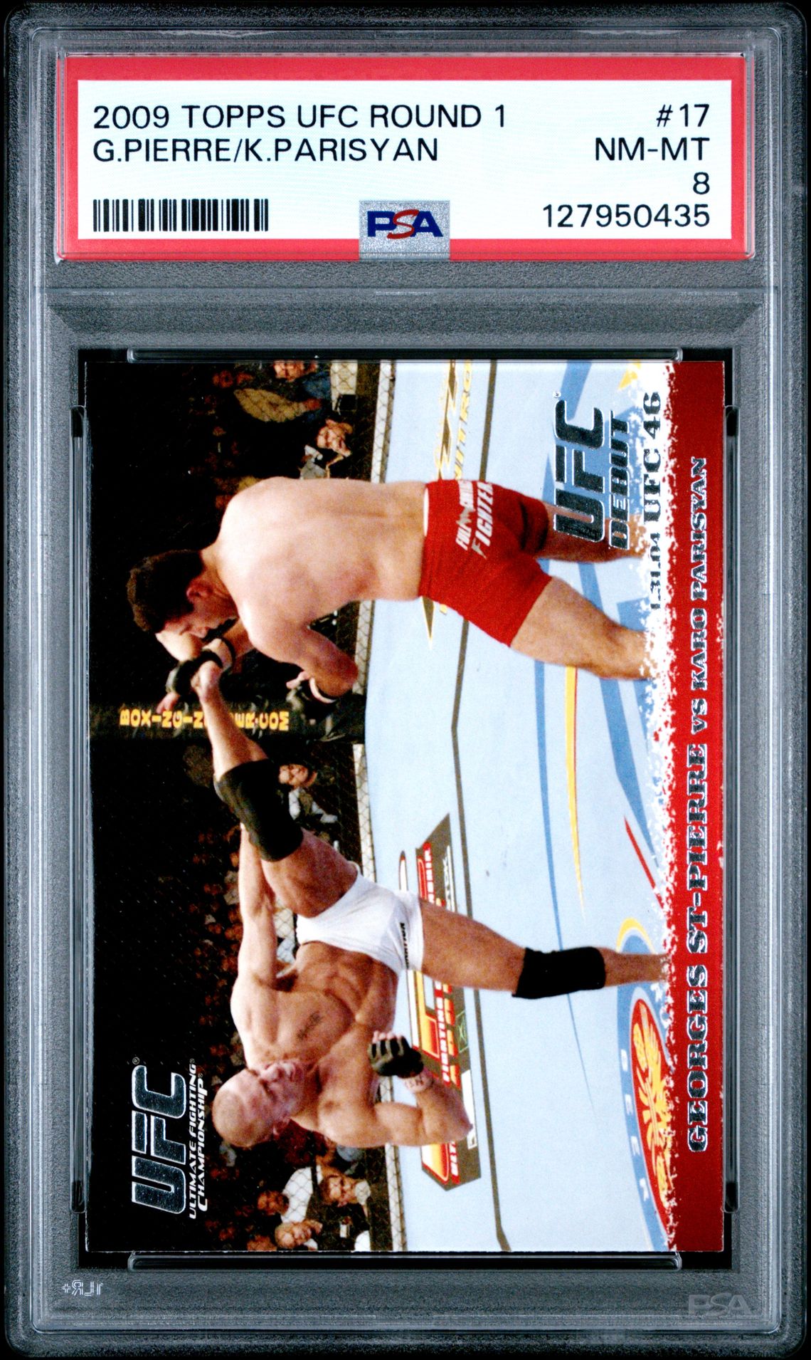 2009 Topps Ufc Round 1 G.pierre/K.parisyan #17 Nm-Mt 8 front