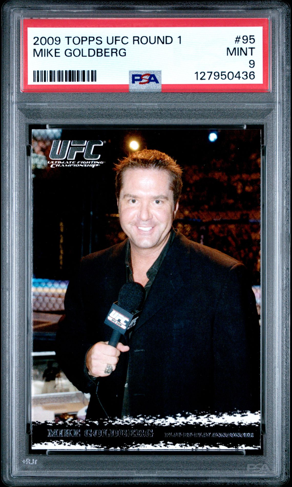 2009 Topps Ufc Round 1 Mike Goldberg #95 Mint 9 front