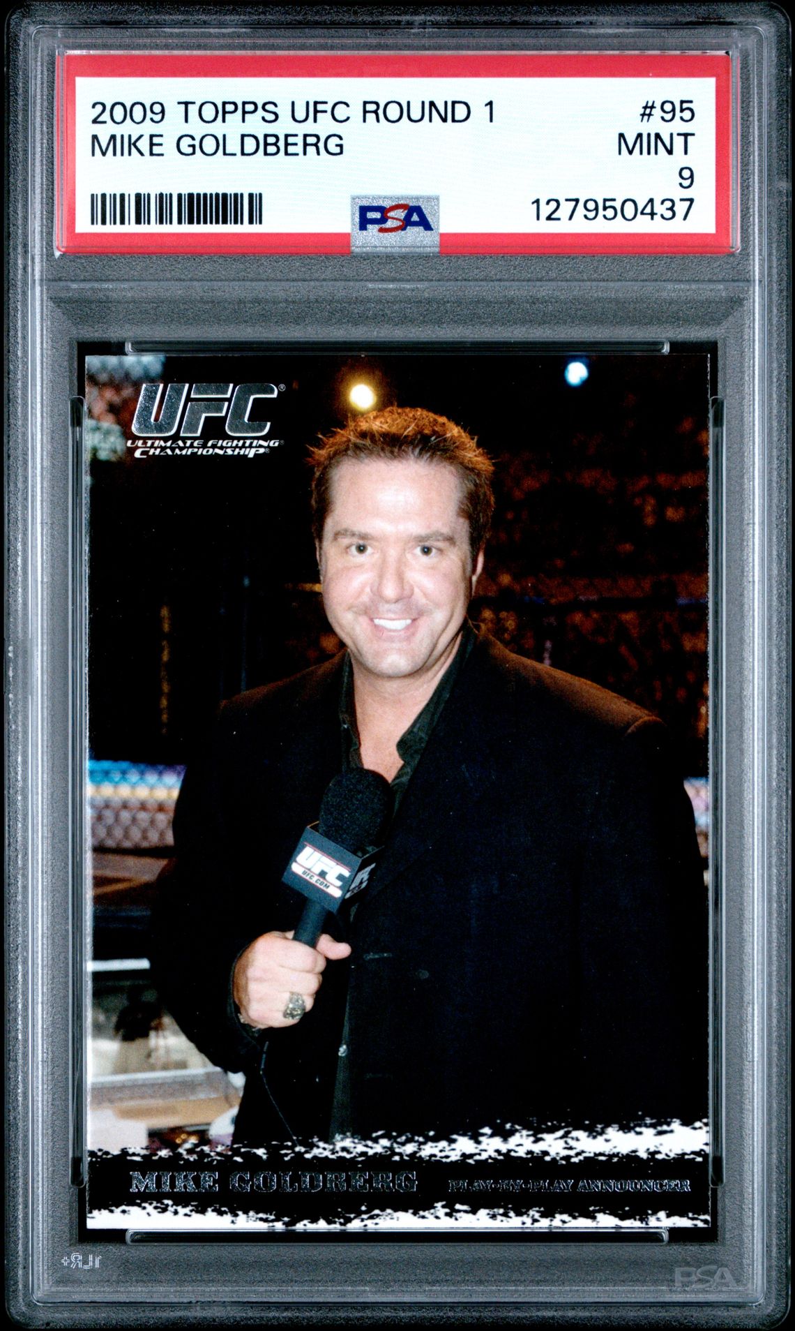 2009 Topps Ufc Round 1 Mike Goldberg #95 Mint 9 front