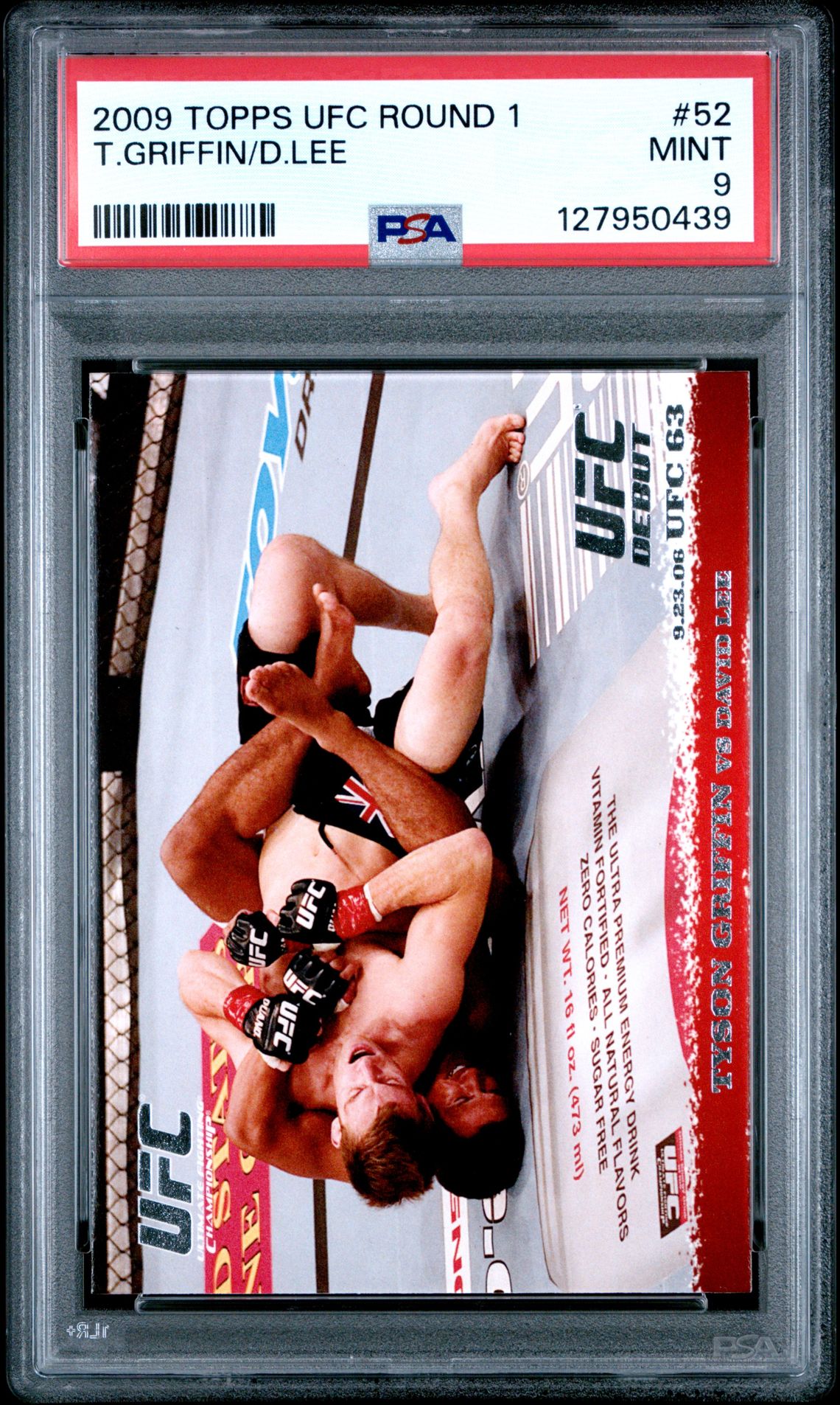 2009 Topps Ufc Round 1 T.griffin/D.lee #52 Mint 9 front